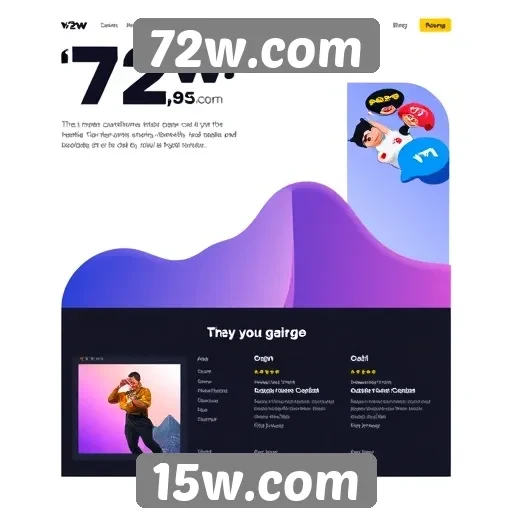 Exploração das características do design de 72w.com